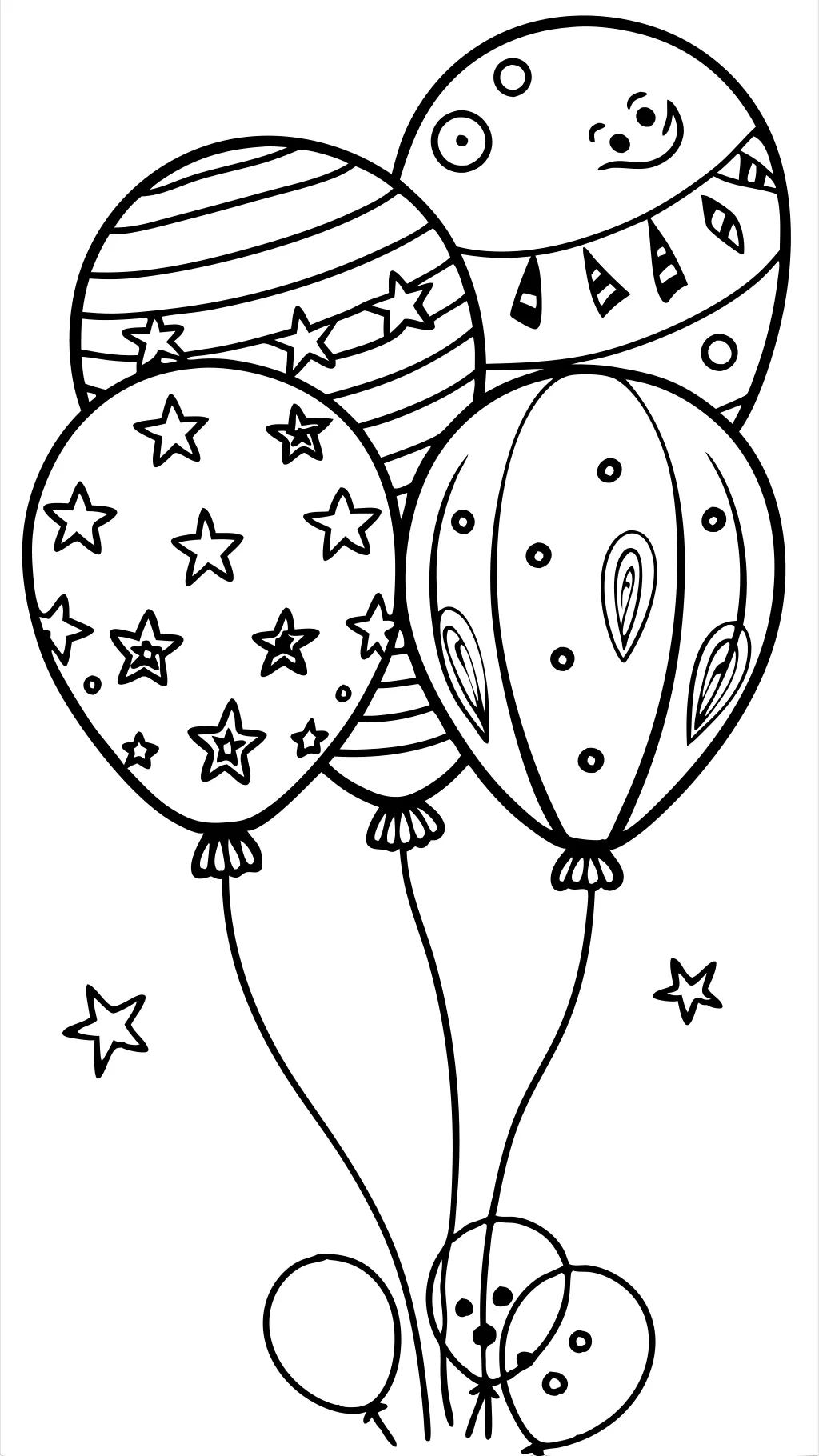 balloons coloring pages